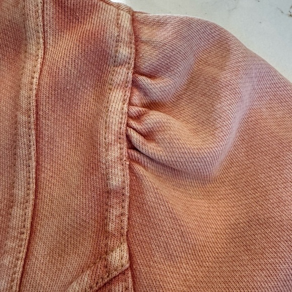 Anthropologie Maeve Pigment Dyed Tie Front Pullover Sweatshirt / xsmall - Picture 10 of 11